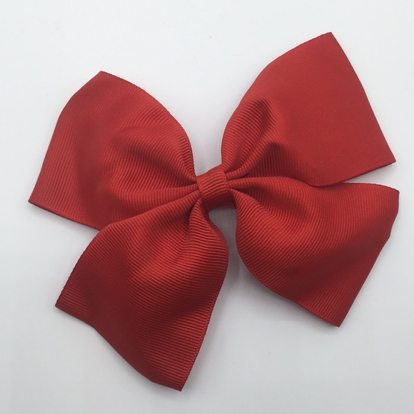 Vintage Accessories - 90's Vintage Red Bow Clip
